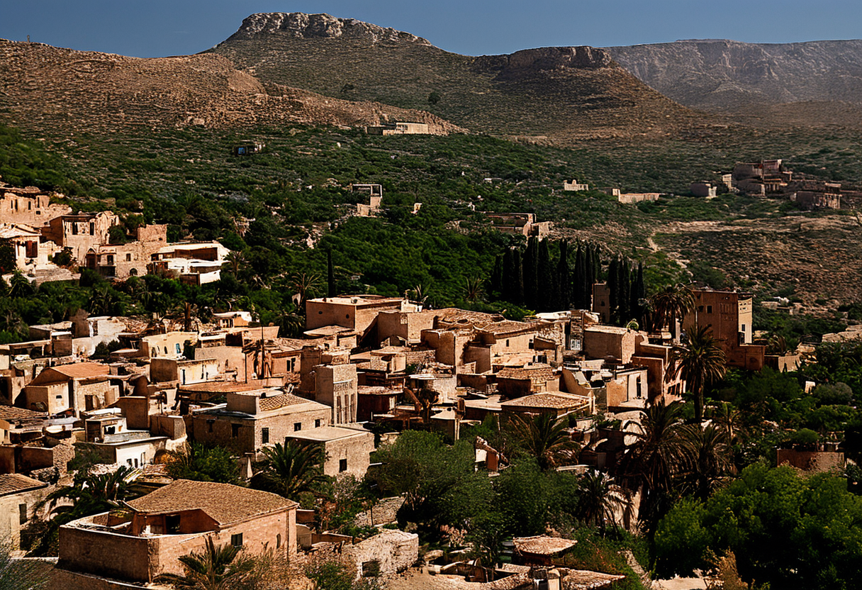 Vue sur les montagnes de Tlemcen