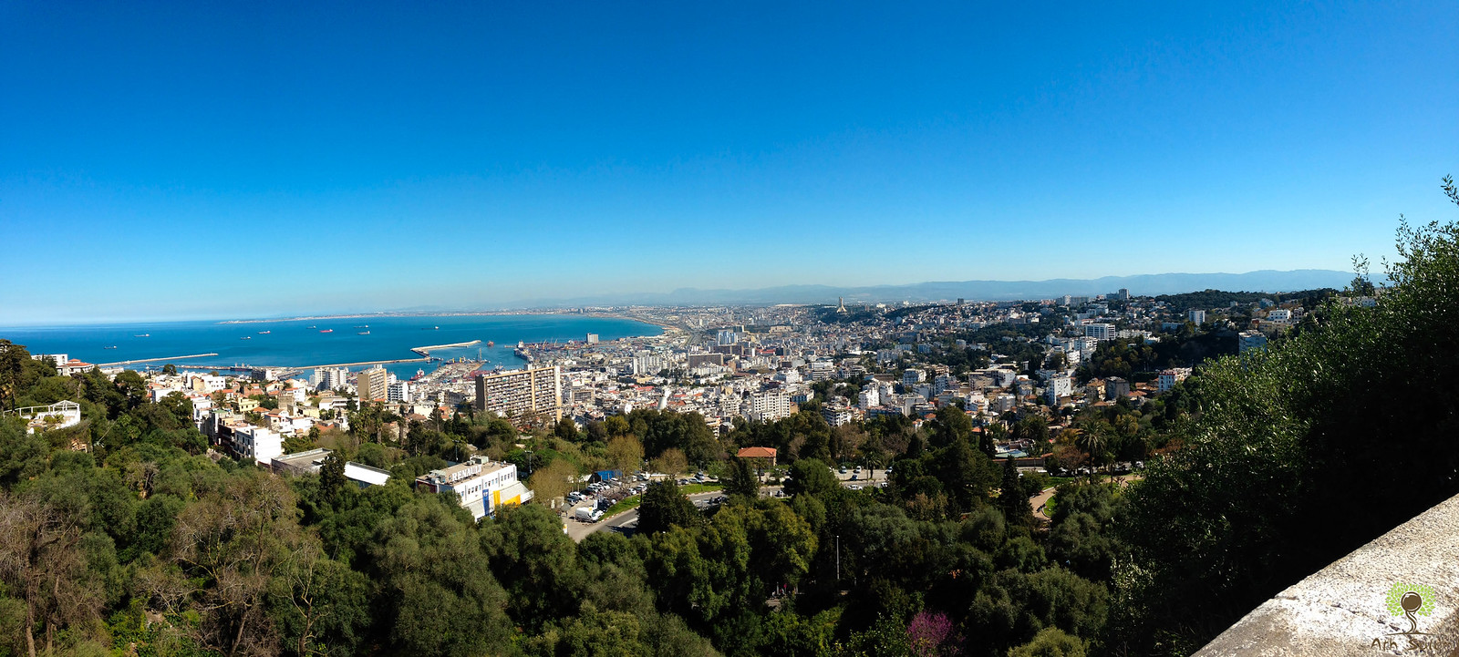 Vue panoramique de la ville d'Alger pour expatriés